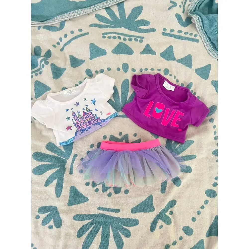 NEW Build a Bear Workshop Shirts and Tutu Skirt